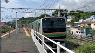 東海道線E231系1000番台S-11編成　5両編成の返却回送として早川駅をジョイント音たてて通過！