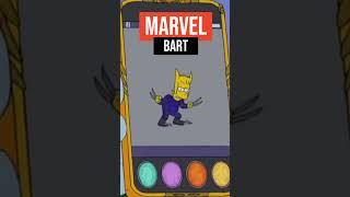 Marvel in The Simpsons 😆(Bart Simpson)💪 #shorts