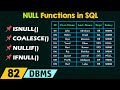 NULL Functions in SQL