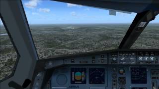 Airbus A330-300 landing at Ottawa/MacDonald-Cartier Intl (CYOW) Cockpit view FSX