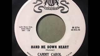 Cammy Carol "Hand Me Down Heart" 1960 Teen Pop Rocker 45 RPM Record