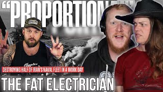 America Obliterates Half Of Iran's Navy In 8 Hours REACTION #thefatelectrician | OB DAVE REACTS