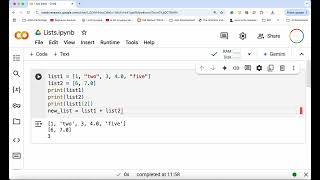 Python Lesson 9: Lists