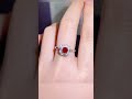 天然无烧红宝石 钻石戒指｜$1160美元｜ ruby ring 珠寶