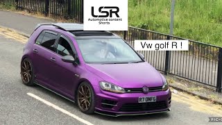 Volkswagen Golf R acceleration (very loud pops and bangs !)