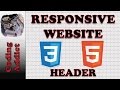 Responsive Website HTML5 and CSS3 4- Header