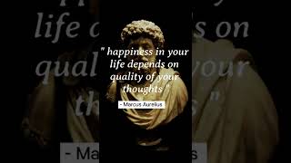 Greatest Stoic Marcus Aurelius' quote on Happiness #shorts #youtubeshorts