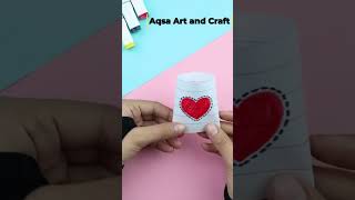 Valentine’s Day gift idea | diy Valentine’s Day cards | easy white paper gift idea #shortvideo