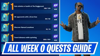 Fortnite Complete Week 0 Quests - How to EASILY Complete Week 0 Challenges in Chapter 2 Remix