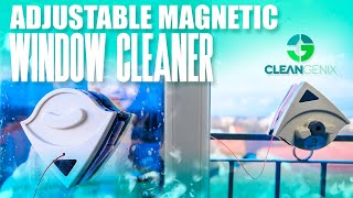 IT'S FINALLY HERE   I   Introducing the Cleangenix Adjustable Magnetic Window Cleaner