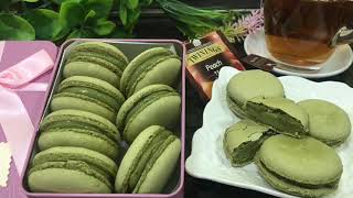 มาการองชาเขียว | Matcha Macarons |  by ครัวสุขใจ