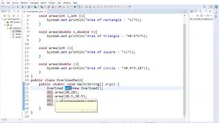 CORE JAVA - P3 CSE61 Instance Method Overloading (CSE Department)