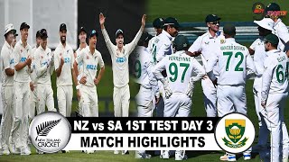 NZ vs SA 1st TEST DAY 3 HIGHLIGHTS 2022 | NEW ZEALAND vs SOUTH AFRICA 1st TEST DAY 3 HIGHLIGHTS 2022