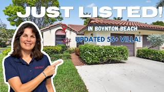 Just Listed in Boynton Beach, FL | Updated 2 Bed + Den Villa in Palm Chase Lakes
