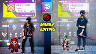 free fire own i'd poster photo editing | free fire photo editing tutorial