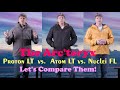 Comparing The Arc'teryx Proton LT,  Atom LT And The Nuclei FL