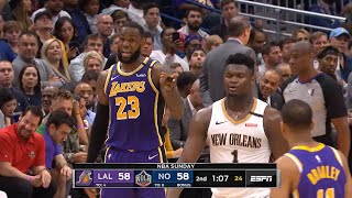 Los Angeles Lakers vs New Orleans Pelicans 1st Half Highlights | March 1, 2019-20 NBA Season
