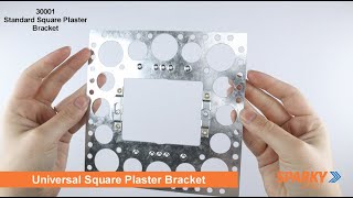 NLS 30001 Standard Square Plaster Bracket