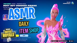 ASMR Fortnite Rosy Rift Ariana Grande Skin Is Back! Daily Item Shop 🎮🎧 Relaxing Whispering 😴💤