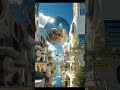 アート作品 　aiが描く未来都市❗️ガラスの球体が導く旅へ🎵　 shortvideo short 未来都市 shortmovie shorts ai ガラス球