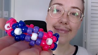 Bi Pride Kandi Flower Cuff Tutorial
