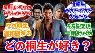 皆はどの桐生一馬が好き？に対するみんなの反応集(龍が如く)
