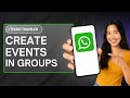 How to Create Events in WhatsApp Groups