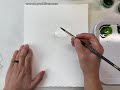 four leaf clover watercolor painting tutorial