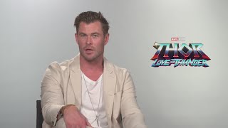 Chris Hemsworth, Christian Bale talk 'Thor: Love and Thunder'