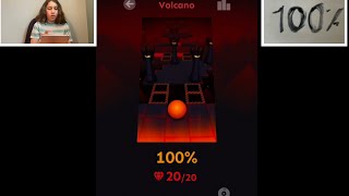 Rolling Sky Level 35 Volcano 100%