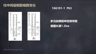 06—柱平法—13—柱中间纵筋钢筋变化