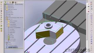 4th axis assembly horizontal mill machine -- CAMWorks Tutorial