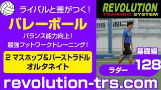 バレーボール上達のためのバランス能力向上！ 最強フットワークトレーニング！ ～ラダー基礎編～128