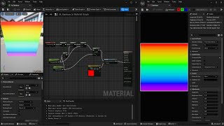 Unreal Engine 5 - Rainbow Material and Texture creation in unreal - Tutorial