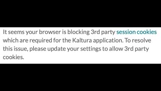 How to Enable 3rd Party Cookies in Brightspace/Canvas - Kaltura Application for Mac Safari #mactips