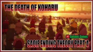 SAOIF The Death of Koharu! Ending Theory Part 4! Sword Art Online Integral Factor