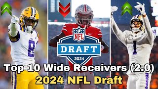 Ranking The Top 10 WIDE RECEIVERS in The 2024 NFL Draft | Final Rankings