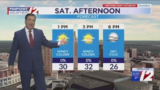 WPRI 12 Weather Forecast 1/3/24  Blustery, Colder This Weekend