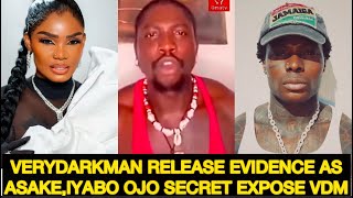 TROUBLE🔥!VERYDARKMAN EXPOSE THEIR SECRET,ASAKE CU!T EXPOSED AS IYABO OJO ON THE RUN#vdm#asake#iyabo