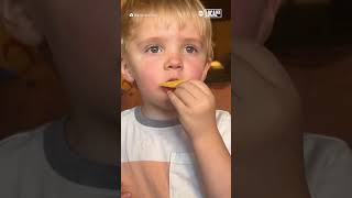 Toddler has out-of-body experience while trying queso for the first time