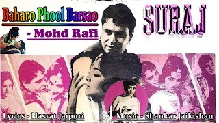 Baharo Phool Barsao - Mohd Rafi - Film SURAJ 1966 ( Vinyl) Songs Hindi