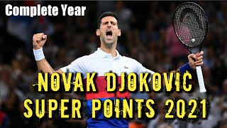 Novak Djokovic | Super Points 2021 | Perfect Year Full HD