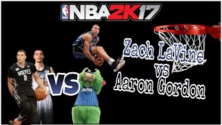 NBA 2K17 Blacktop - Zach LaVine vs Aaron Gordon!