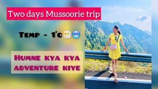 Mussoorie vlog 2 days trip with full fun and all information