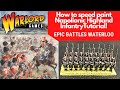 Epic Battles Waterloo British Highland infantry Easy Speed painting tutorial Warlord games