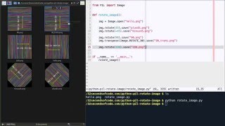 How to rotate an image in Python using PIL?