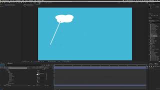 Simple Animated Rain Cloud - Adobe After Effects Lesson