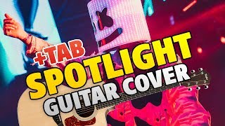 Marshmello x Lil Peep – Spotlight (fingerstyle guitar cover +TAB +KARAOKE)