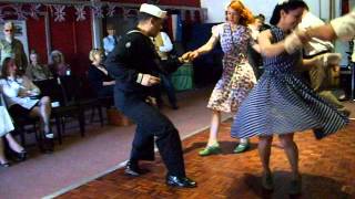 1940s style swing dancing