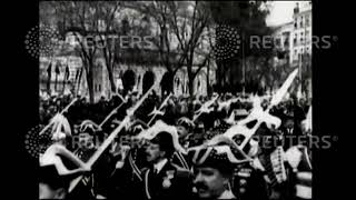 1921 Funeral of assassinated Spanish Premier Senor Dato in Madrid